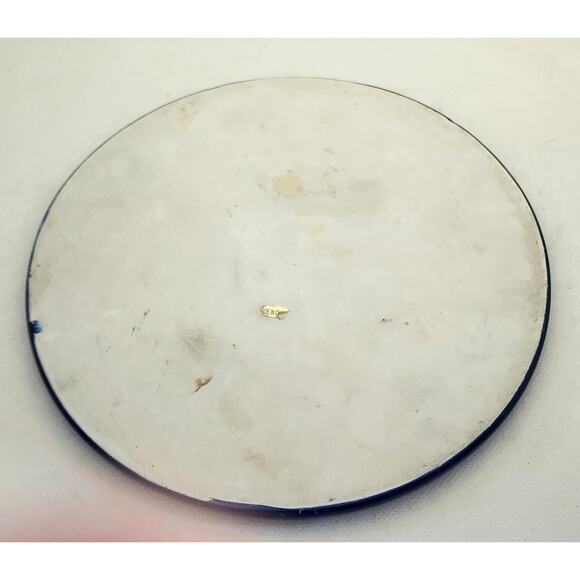 HOT PLATE/COUNTER DECOR-Ceramic-Yellow-Purple-Floral-7.5" diameter - Picture 3 of 5